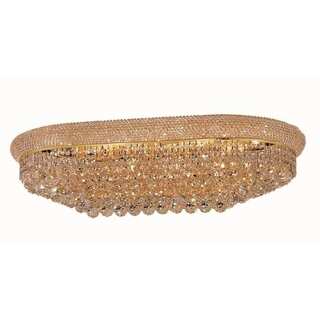 Elegant Lighting Gold 36-inch Royal Cut Crystal Clear Flush Mount