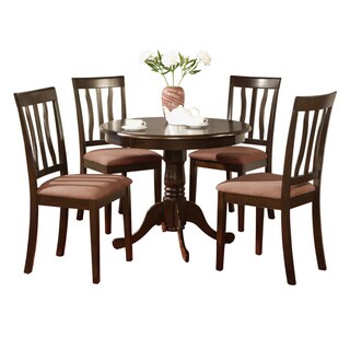 Cappuccino Kitchen Table and 4 Chairs 5-piece Dining Set