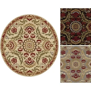 Alise Infinity Floral Area Rug (5'3 Round)