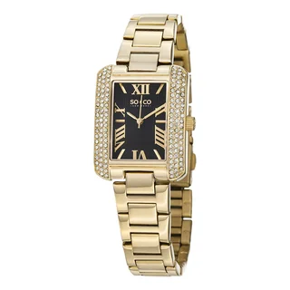 SO&CO New York Women's Watch Madison Quartz Austrian Crystal Stainless Steel Bracelet Watch