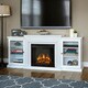 Real Flame Frederick White 72 in. L x 15.5 in. D x 30.1 in. H Electric Fireplace Entertainment Center