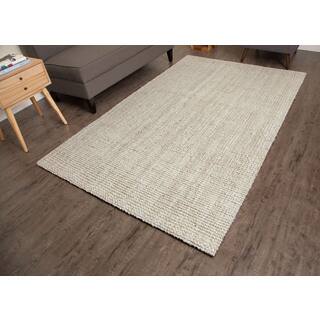 Jani Andes Ivory Jute Handwoven Rug (5' x 8')