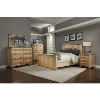Simply Solid Emilian Solid Wood 4-piece King Bedroom Collection