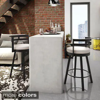 Amisco Render 26-inch Swivel Metal Counter Stool
