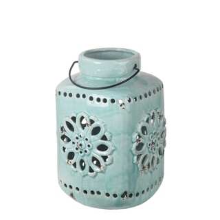 Privilege Blue Small Blue Ceramic Lantern