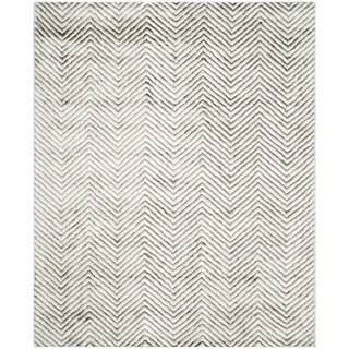 Safavieh Hand-Tufted Soho Ivory/ Grey N.Z. Wool Rug (8' x 10')