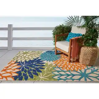 Nourison Aloha Indoor/Outdoor Multicolor Rug (2'8 x 4')