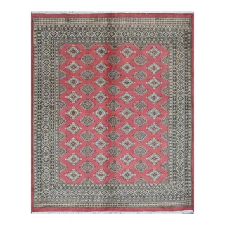Herat Oriental Pakistani Hand-knotted Bokhara Wool Rug (6'8 x 8'1)