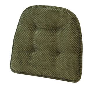 Rembrandt Green Tufted Chair Pad (Set of 2)