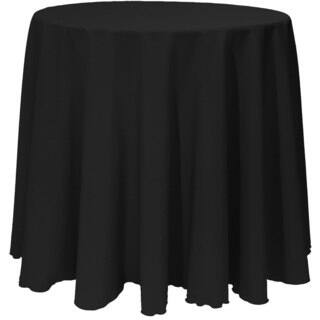 Solid Color 120-inches Round Vibrant Color Tablecloth