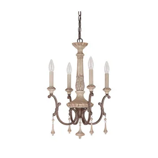 Capital Lighting Chateau Collection 4-light French Oak Chandelier