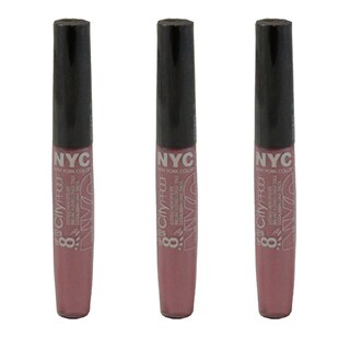 N.Y.C. 8 Hour City Proof Extended Wear Freeze Mauve Lip Gloss (Pack of 3)