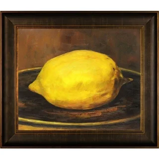 Edouard Manet 'The Lemon' Hand Painted Framed Canvas Art