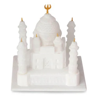 Handcrafted Marble 'Taj Mahal' Sculpture Medium , Handmade in India