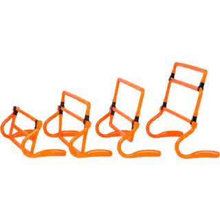 Trademark Innovations Orange Adjustable Speed Training Hurdles (Set of 5)