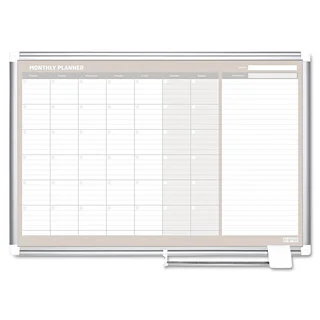MasterVision 48 x 36 Monthly Planner