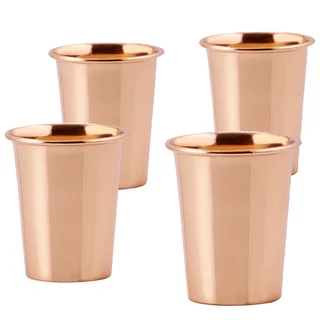 Solid Copper Flared Tumblers (Set of 4)
