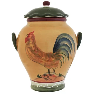 Rooster Collection Hand-painted Cookie Jar