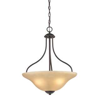 Cornerstone Conway 3 Light Large Pendant In Oil Rubbed Bronze