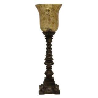 Twist Upright Gold Mercury Glass Table Lamp