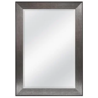 Pewter Finished 31 inches x 41 inches Beveled Mirror Frame