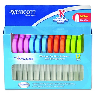 Westcott Kids Scissors with Antimicrobial Protection (Pack of 12)