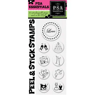 PSA Essentials Love Birds Collection Peel and Stick Stamp