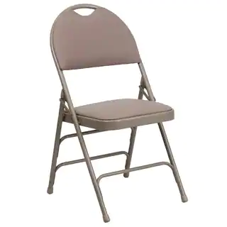Anemone Beige folding chairs with Handle Grip