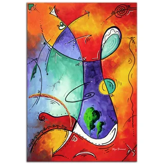Megan Duncanson 'Free at Last' Modern Abstract Painting Giclée on Metal