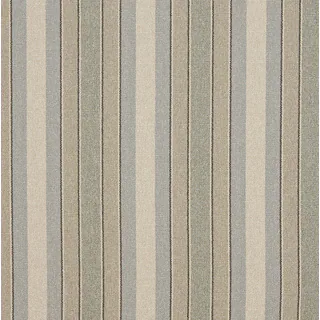 Blue/ Beige and Green Striped Washed Linen Look Upholstery Fabric