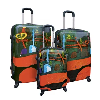 Curtis Publishing 3-Piece Expandable ABS Luggage Set with 360 4-Wheel System