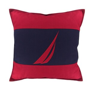 Nautica Mainsail Spinnaker Red Decorative Pillow