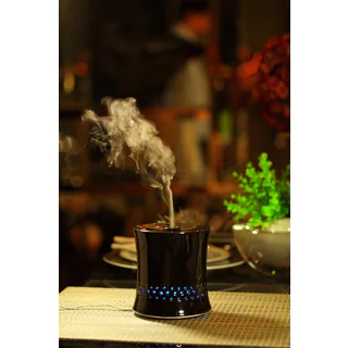 SPT Ceramic Ultrasonic Black Aroma Diffuser/ Humidifier