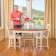 Clearwater Multi-Colored Wood Dining Table (ONLY) with Leaf Extension by Christopher Knight Home