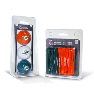 Miami Dolphins NFL Golf Ball and Tee Set