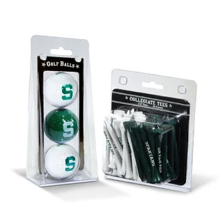 Michigan State Spartans NCAA Golf Ball and Tee Set