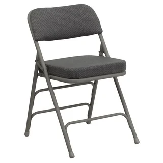 Heather Grey Cushioned Seat Folding Chairs