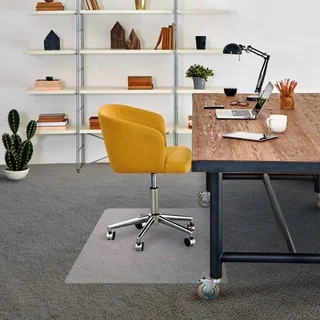 Cleartex Advantagemat PVC Rectangular Chairmat for Low Pile Carpets 1/4 or less (48" X 118)