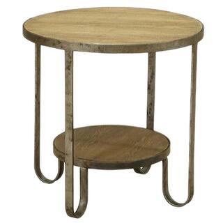 Barstow End Table With Gunmetal Frame