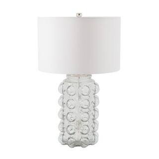 Dimond Bubble Clear Glass Off-white Shade Table Lamp