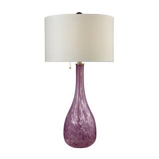 Dimond Blown Glass Radiant Orchid Table Lamp