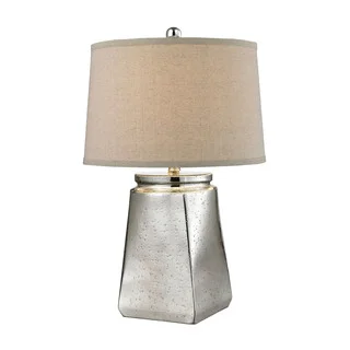 Dimond Tapered Square Silver Mercury Table Lamp