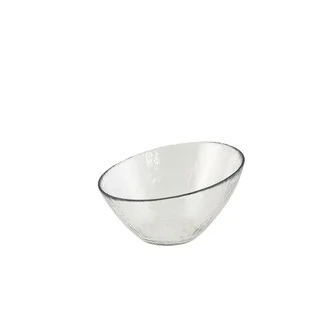 Hammered Glass 7.25-inch Angled Bowl (Set of 6)