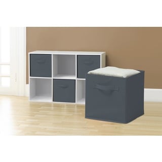 Grey Collapsible Storage Cubes (Pack of 6)