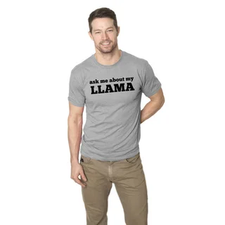 'Ask Me About My Llama' Flip T-Shirt