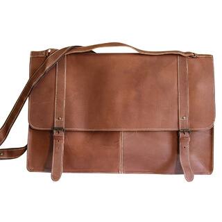 Sharo Large Leather Tool Brief Bag and Messenger