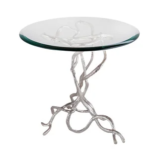 LS Dimond Home Woven Vines Side Table