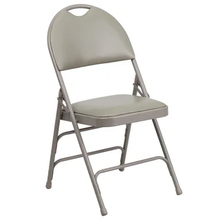 Holly Grey Folding Chairs with Handle Grip