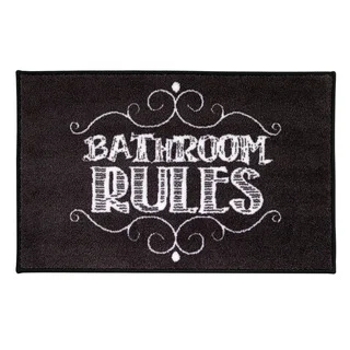 Avanti Chalk It Up 'Bathroom Rules' Nylon Bath Rug
