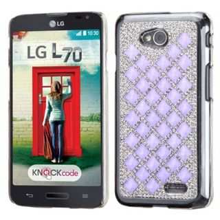 Insten Hard Snap-on Diamond Bling Phone Case Cover For LG Optimus Exceed 2 VS450PP Verizon/ Optimus L70 / Realm